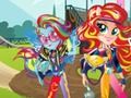 Hra Dievčatá z Equestrie. Hry priateľstva: Motocross  online