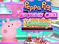 Hra Peppa prasa narodeninovú tortu varenie  online