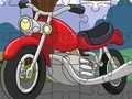 Hra Cartoon motorka Jigsaw  online