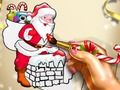 Hra Vianočné sfarbenie Santa  online