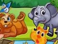 Hra Zvieratá Puzzle Detské hry  online