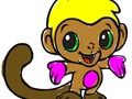 Hra Späť do školy: Monkey Coloring  online