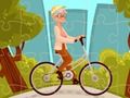 Hra Jigsaw hra na bicykli Happy Bike  online