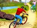 Hra Vyrovnajte jazdec na bicykli v teréne  online