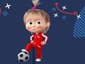 Hra Futbal Máša a medveď  online
