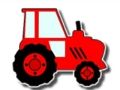 Hra Ľahký detský farbiaci traktor  online