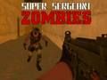 Hra Super seržant zombie  online