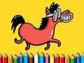 Hra Späť do školy: Pony omaľovánky  online