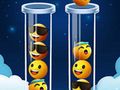Hra Puzzle na triedenie farieb Emoji  online