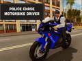 Hra Polícia prenasleduje vodiča motorky  online
