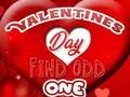 Hra Valentines Day Nájdite nepárne  online