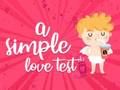 Hra Jednoduchý test lásky  online