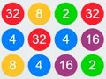 Hra 2-4-8 prepojte rovnaké čísla  online