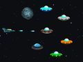 Hra UFO vesmírna strieľačka  online