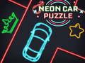 Hra Neónové auto puzzle  online
