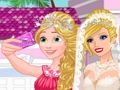 Hra Barbie svadobné selfie s princeznami  online