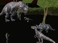Hra Polnočný multiplayerový lov dinosaurov  online