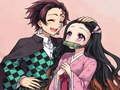 Hra Puzzle Nezuko  online