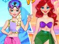 Hra Súboj leto vs zimné princezné  online