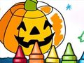 Hra Halloweenske hry na farbenie  online