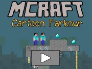 Hra Mcraft kreslený parkour  online