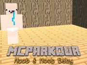 Hra MC Parkour Noob a Noob Baby online