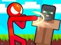 Hra Stickman vs Villager: Zachráňte dievča online