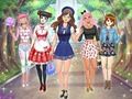 Hra Anime na strednej škole sa oblieka online