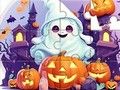 Hra Skladačka: Roztomilý duch Halloweenu  online