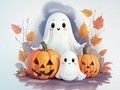 Hra Omaľovánka: Halloweenske strašidlá  online