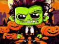 Hra Halloweenske puzzle Franky & Vampire  online