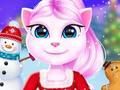 Hra Hra na vianočné dekorácie Cat Girl  online