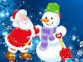 Hra Skladačka Santa Claus a snehuliak  online
