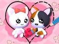 Hra Puzzle Love Cat Draw  online