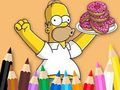Hra Omaľovánka: Simpson Donut  online