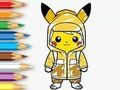 Hra Omaľovánka: Pláštenka Pikachu  online