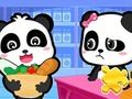 Hra Skladačka: Supermarket Baby Panda  online