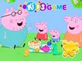 Hra Skladačka: Rodinný piknik prasiatka Peppa  online