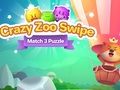 Hra Crazy Zoo Swipe zápas 3 puzzle online