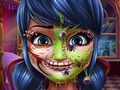 Hra Bodkované dievča Halloween makeup online