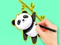 Hra Omaľovánka: Panda Eat Bamboo  online
