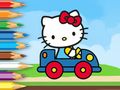 Hra Omaľovánka: Hello Kitty Driving Car  online