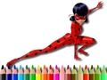 Hra Späť do školy Sfarbenie Lady Bug  online