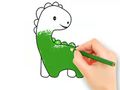 Hra Omaľovánka: Lovely Baby Dinosaur  online