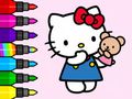 Hra Omaľovánka: Hello Kitty Teddy Bear  online
