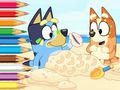 Hra Omaľovánka: Bluey On The Beach  online