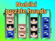 Hra Puzzle hlavy Nubiki  online