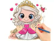 Hra Omaľovánka: Chibi Doll Princess  online
