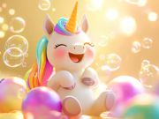 Hra Skladačka: Jednorožec Bubble Fun  online