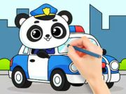 Hra Omaľovánka: Policajná panda  online